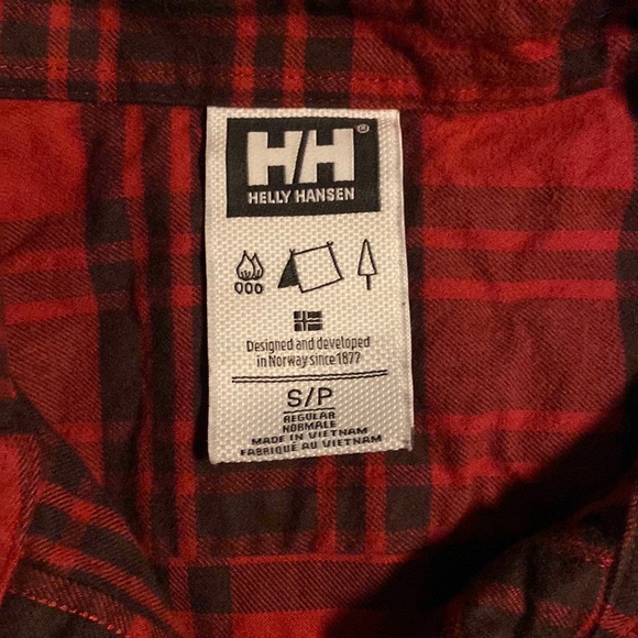 Helly Hansen flannel button up shirt, size S - Picture 3 of 5